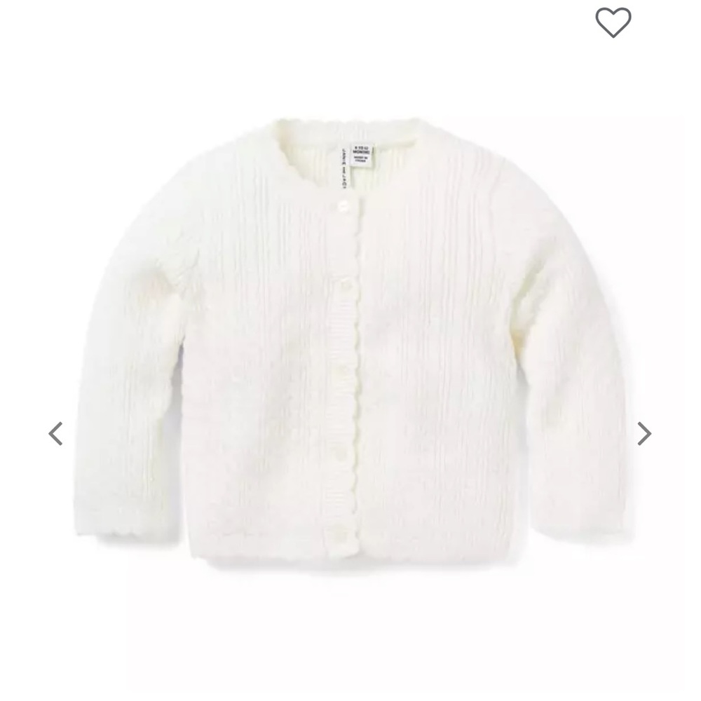 NWT Janie and Jack Baby Cable Knit Cardigan Sweater